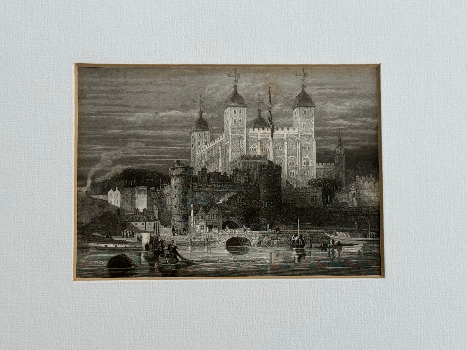 Antieke Engelse Gravures: Tower of London, St. Paul's, York, Antiek en Kunst, 1800 - 1899, Architectuur, Ophalen of Verzenden