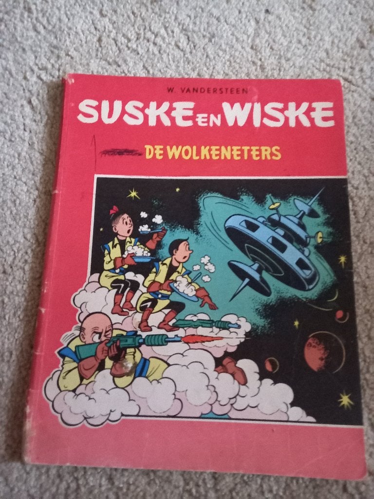 Suske en Wiske TH, NL 2 kleur2 - De wolkeneters 3e druk, Gelezen, Willy van der Steen., Eén stripboek, Ophalen of Verzenden