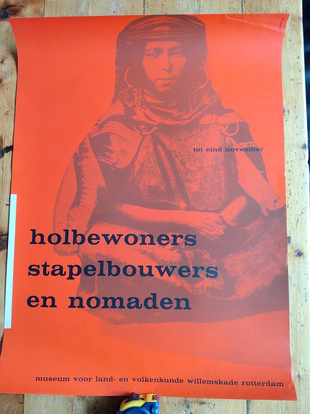 Vintage Poster: Holbewoners, Stapelbouwers en Nomaden, Ophalen of Verzenden, A1 t/m A3, Overige onderwerpen, Rechthoekig Staand