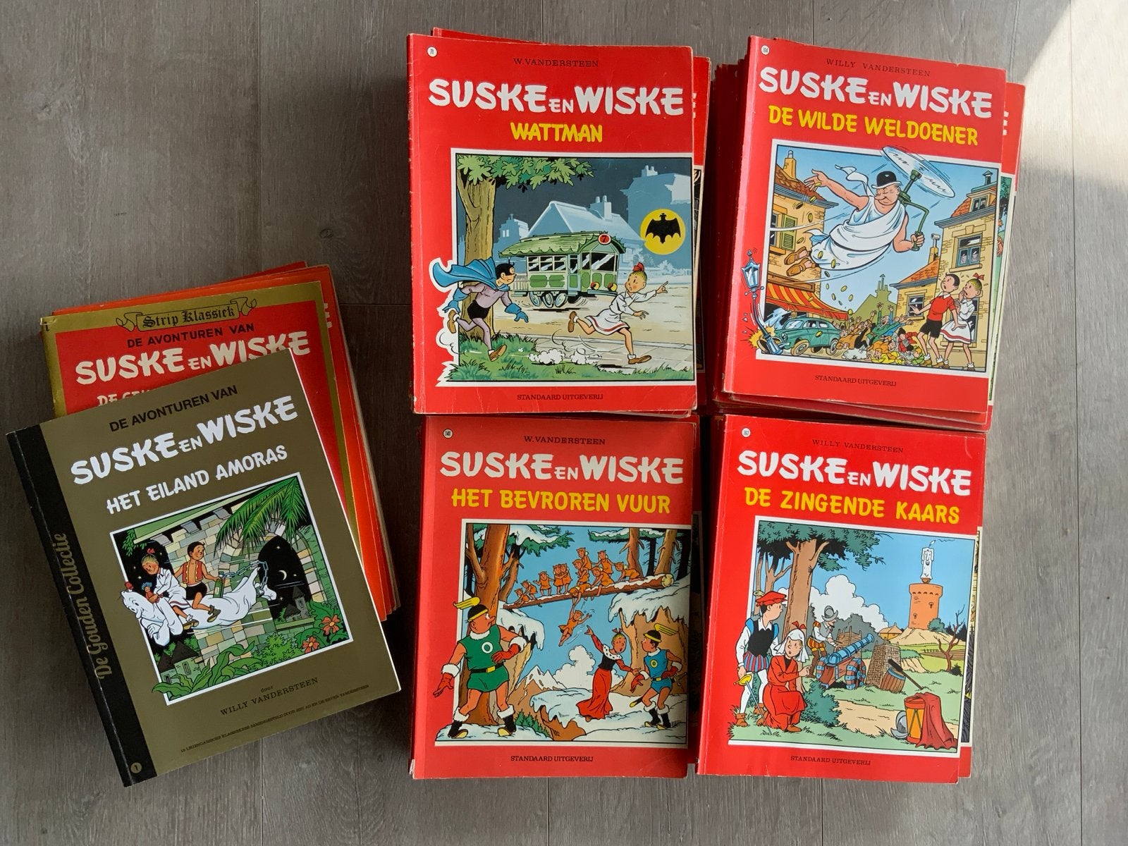 Suske en Wiske: Oude reeks (60 stuks) + varia (11 stuks), Meerdere stripboeken, Ophalen of Verzenden, Gelezen