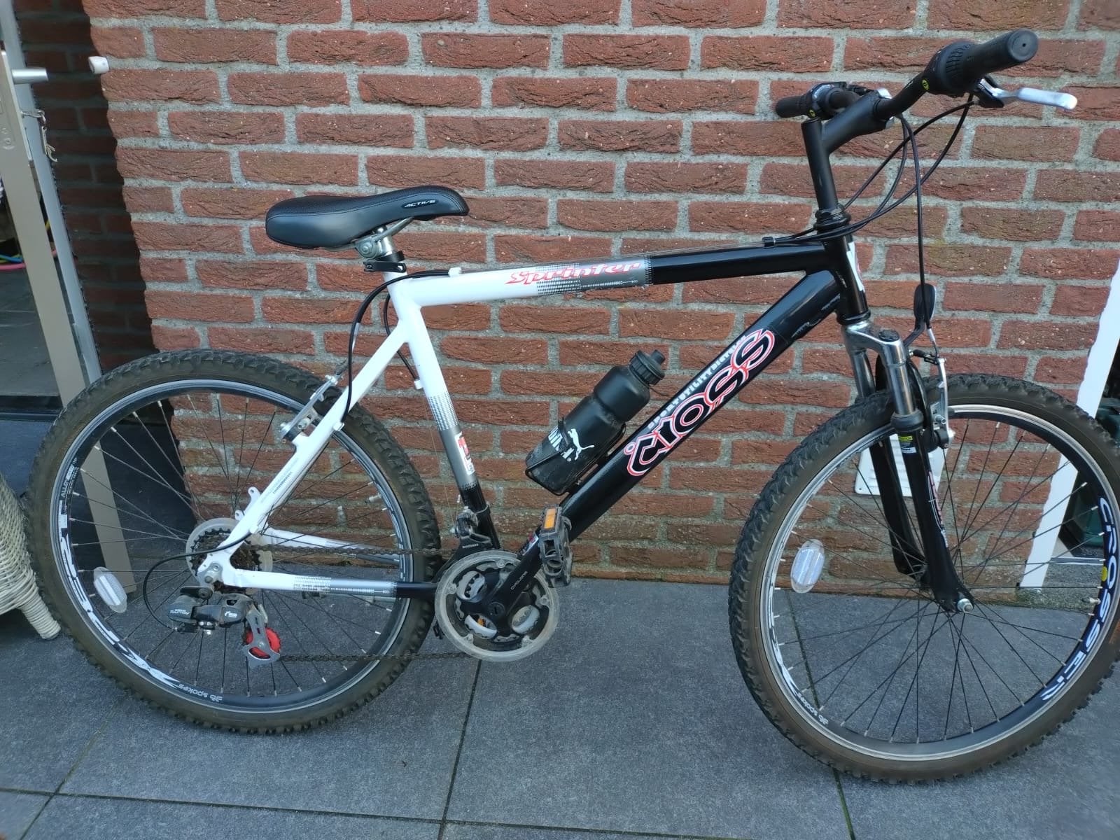 Cross Sprinter Mountainbike - Zwart/Wit, Gebruikt, Hardtail, Heren, Ophalen