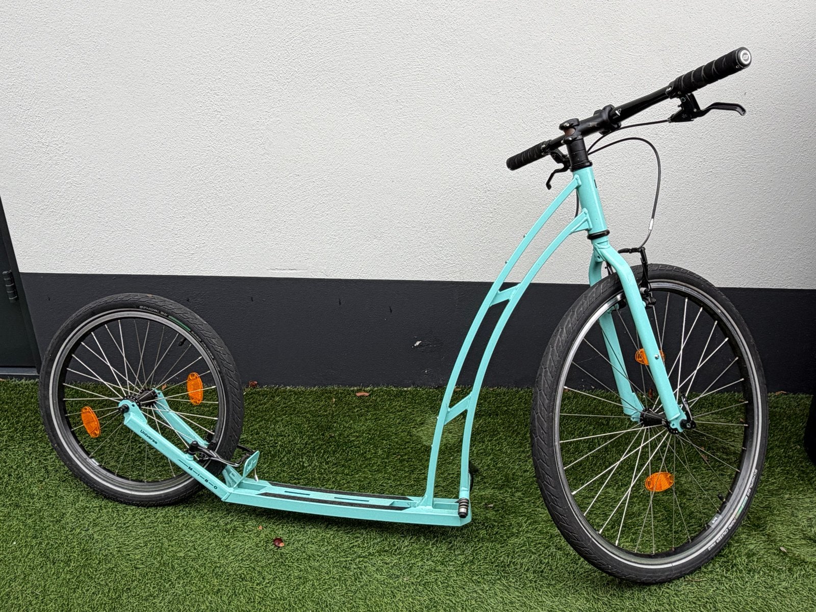Mibo Universe Step Turquoise - Grote Kinderen/Volwassenen, Fietsen en Brommers, Steps, Ophalen, Gebruikt, Kickbike