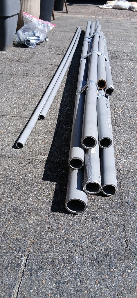 Pvc buizen en koppelstukken, Doe-het-zelf en Verbouw, Buizen en Afvoer, Ophalen, Pvc, Minder dan 20 mm, Nieuw