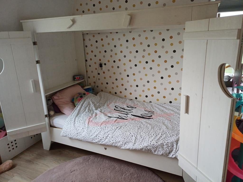 Lief bedstee met lattenbodem en optioneel matras, Kinderen en Baby's, Kinderkamer | Bedden, 85 tot 100 cm, Gebruikt, 180 cm of meer