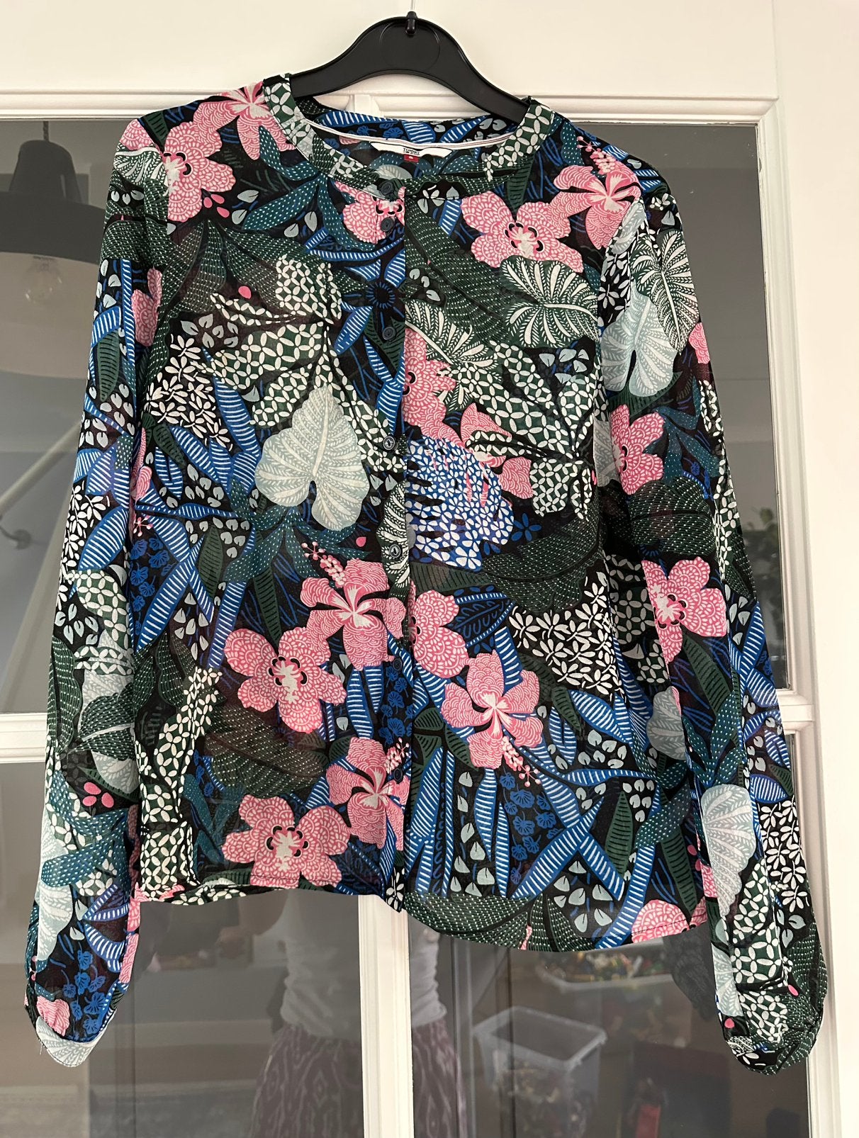 Nieuwe gebloemde blouse Tommy Hilfiger maat XS, Ophalen of Verzenden, Nieuw, Maat 34 (XS) of kleiner, Blauw