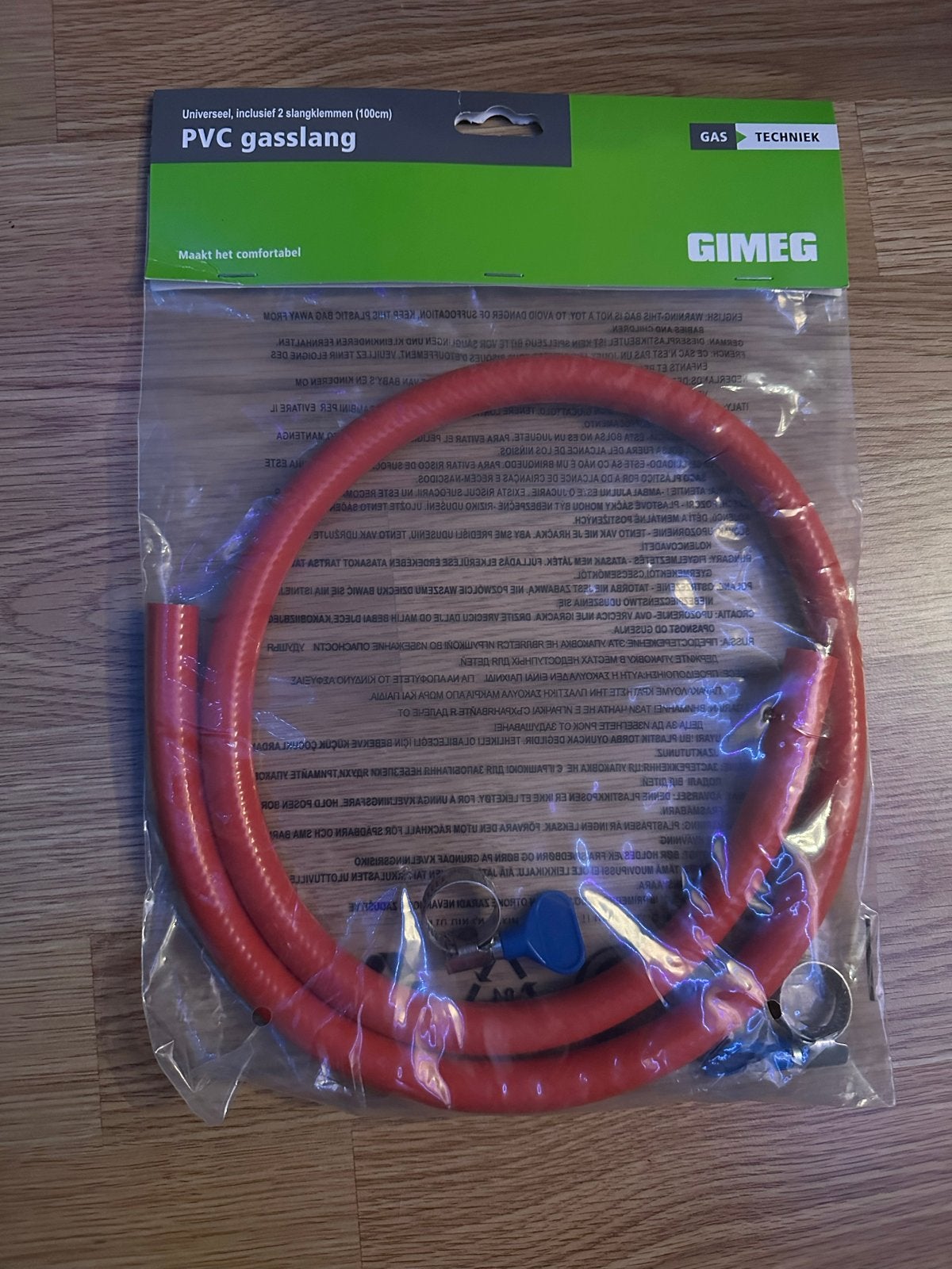 Gimeg PVC Gasslang - Universeel, 100cm met 2 slangklemmen, Ophalen of Verzenden, Nieuw
