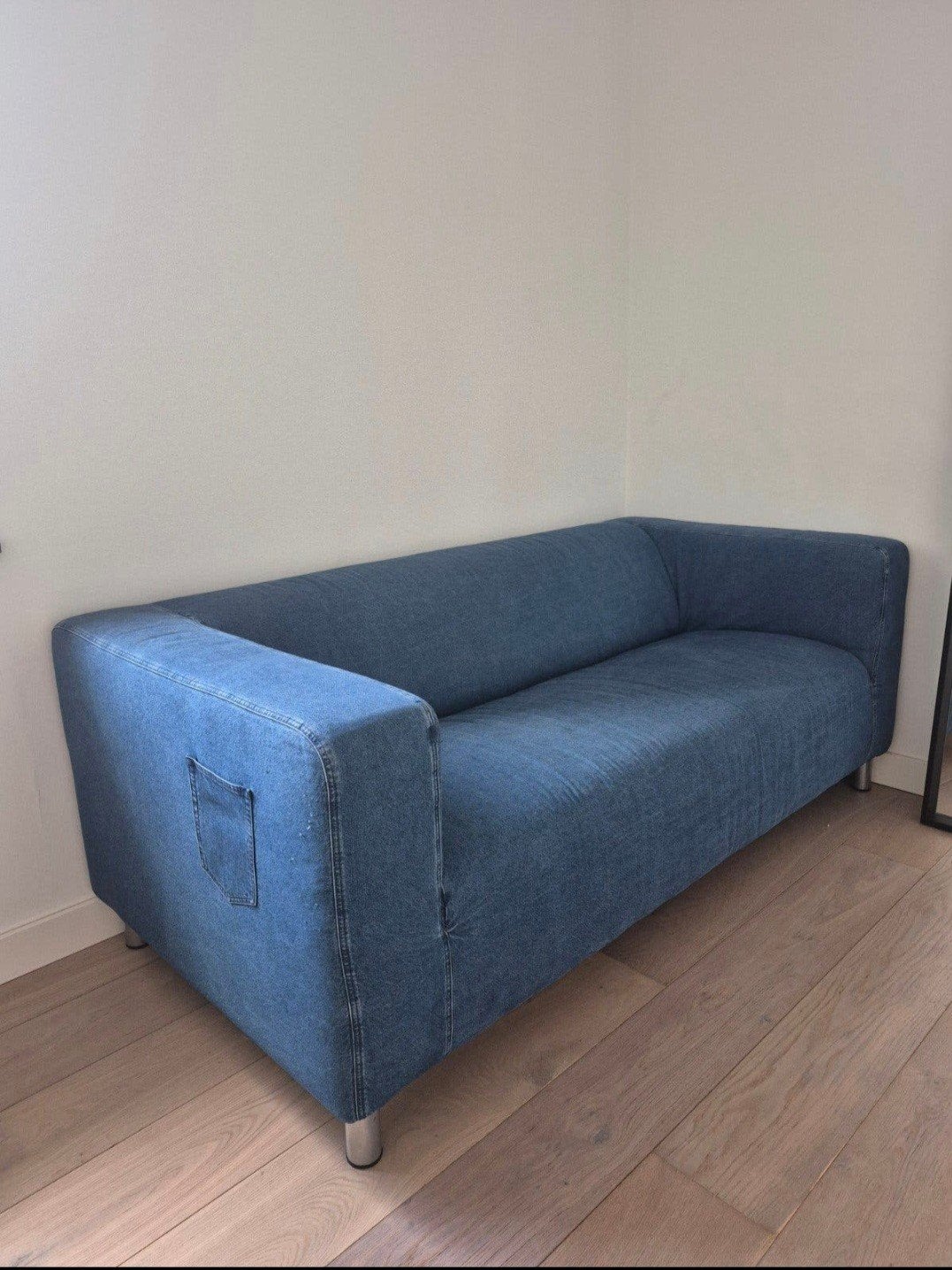 klippan ikea jeans bank, Ophalen, 75 tot 100 cm, Tweepersoons, 150 tot 200 cm