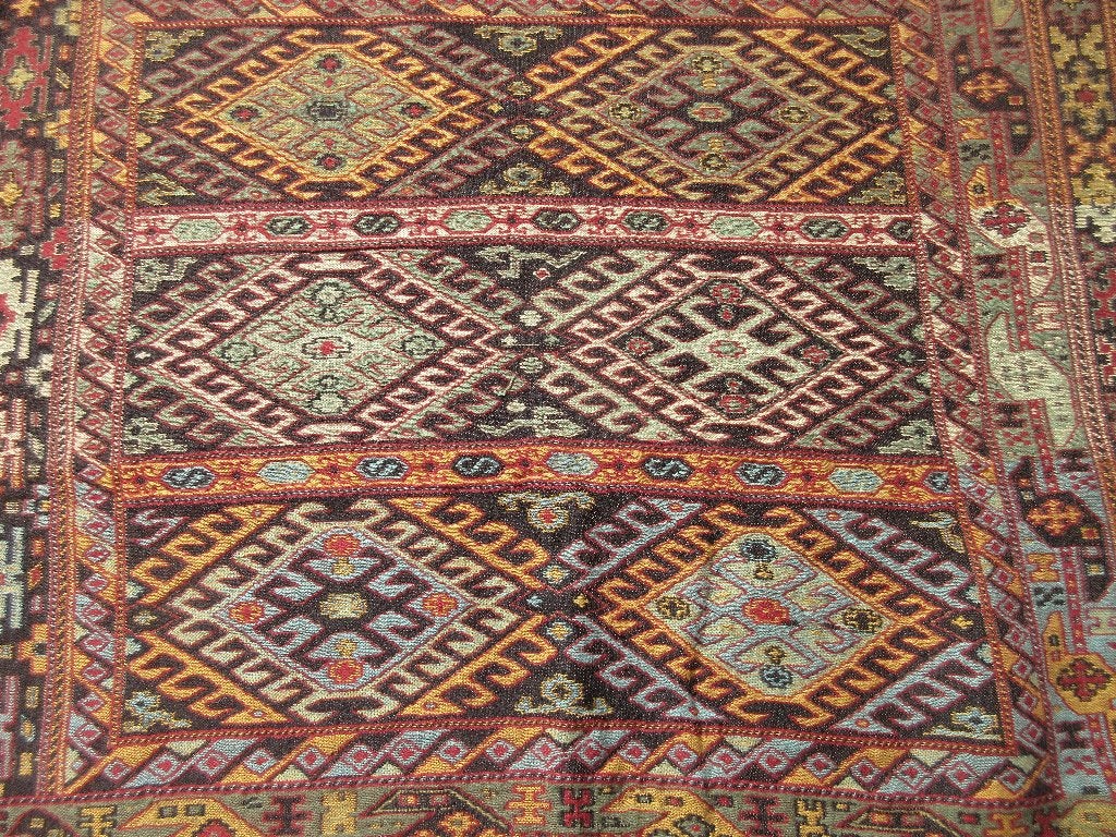 Vintage schoorsteenkleed worteldoek kilim kelim, Antiek en Kunst, Ophalen of Verzenden