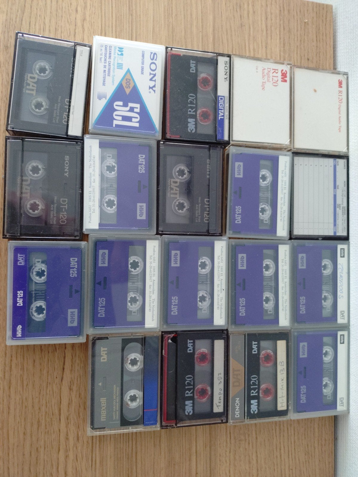 DAT audio tapes grote partij 19 stuks. 120/125min, Cd's en Dvd's, Cassettebandjes, Ophalen of Verzenden, Gebruikt, Overige genres