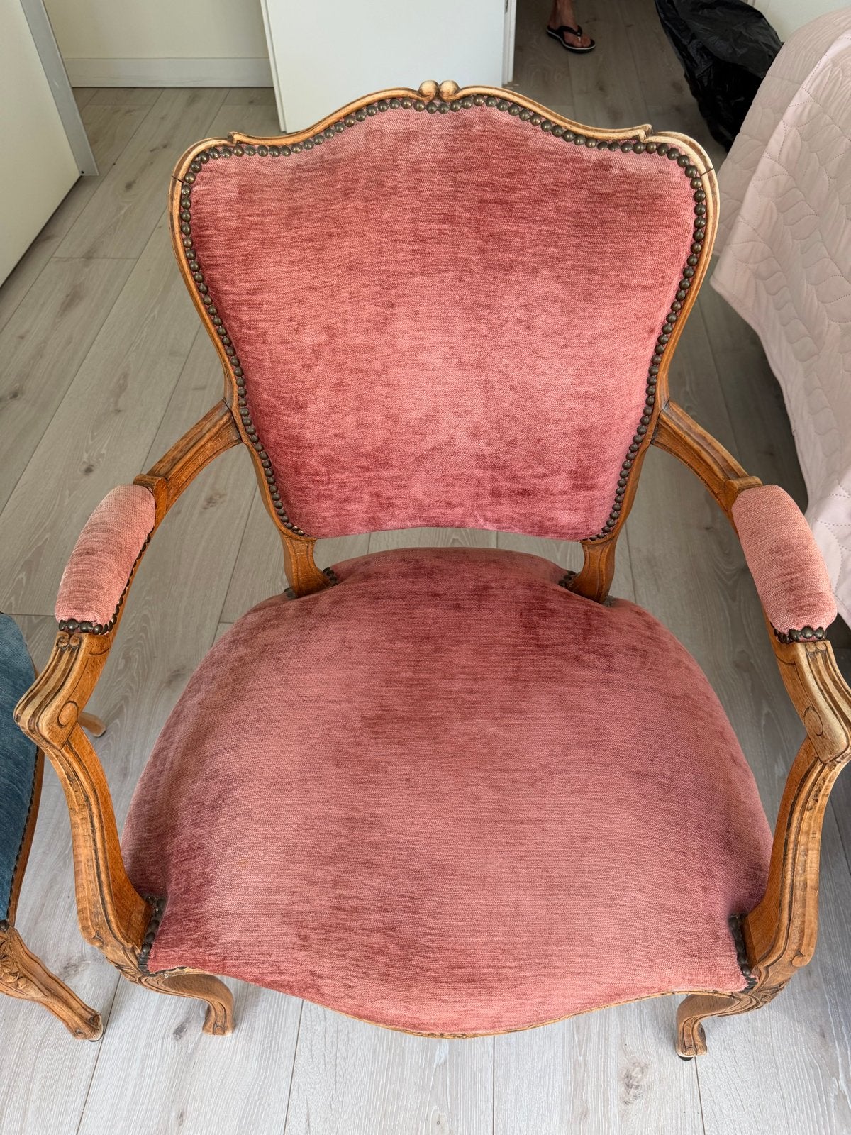 Franse Louise XV stijl stoeltjes (reproductie), Antiek en Kunst, Antiek | Meubels | Stoelen en Banken, Ophalen