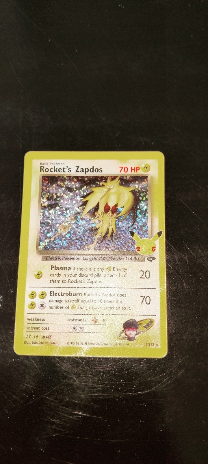 Rocket's Zapdos - "Celebrations", Ophalen of Verzenden, Zo goed als nieuw