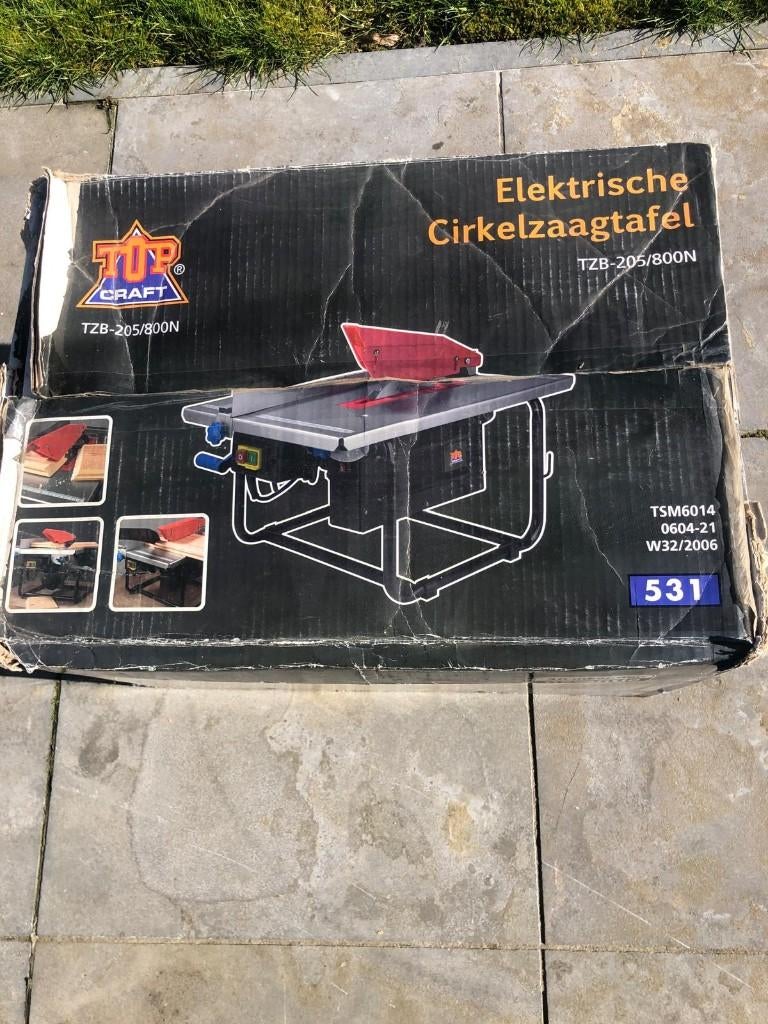 Elektrische Cirkelzaagtafel., Doe-het-zelf en Verbouw, Gereedschap | Zaagmachines, Ophalen, Gebruikt, Cirkelzaag, 70 mm of meer