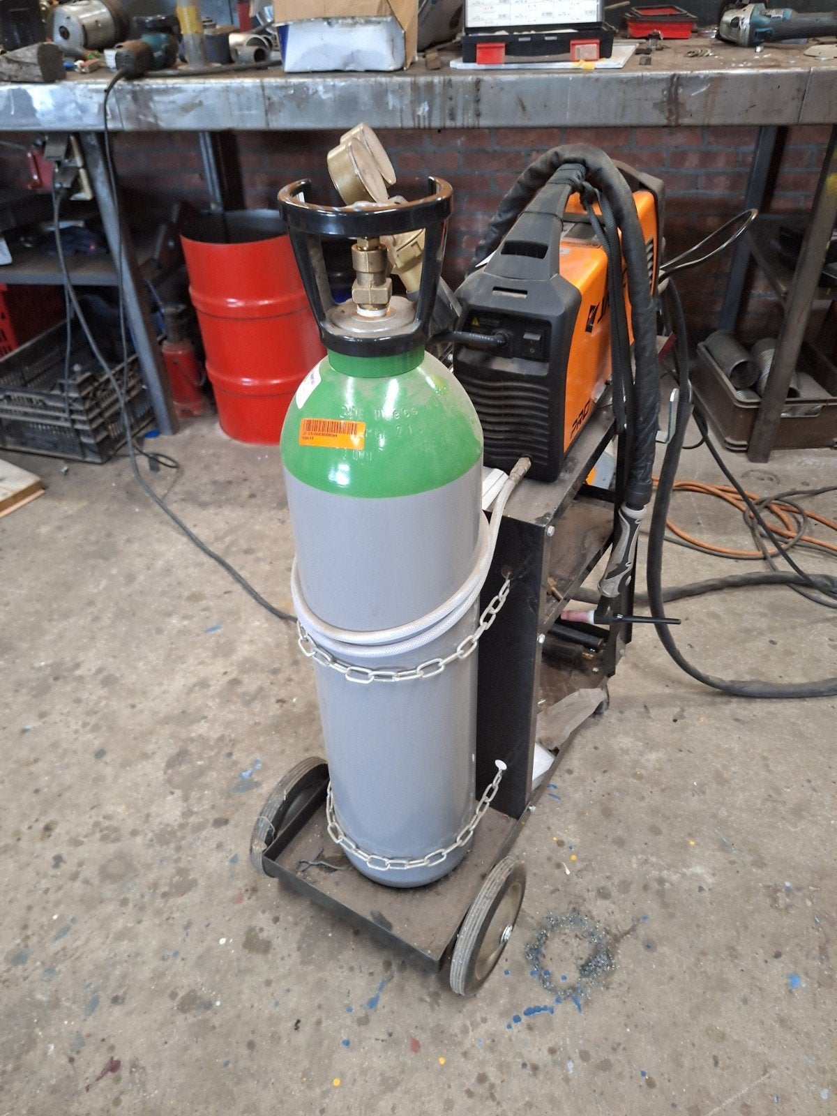 Supergas Argon 20 liter, Ophalen, Zo goed als nieuw, 250 ampère of meer, Tig