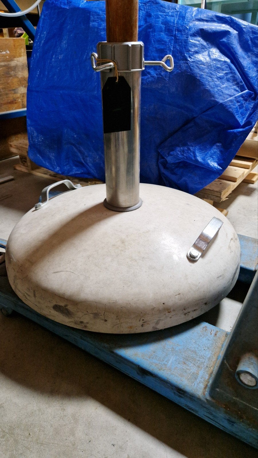 Betonvoet parasol, 70kg, Tuin en Terras, Ophalen, Nieuw