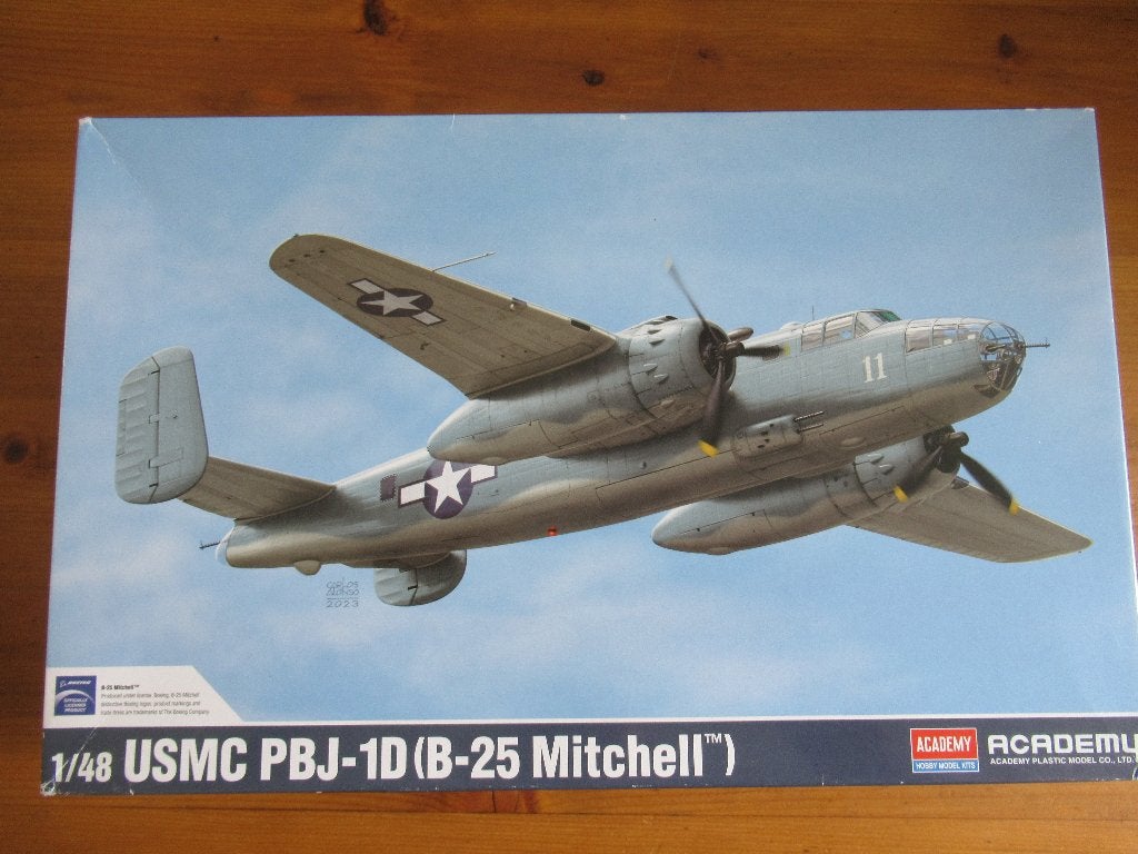 USMC PBJ-1D (B-25 Mitchell) (Academy 1/48), Overige merken, Nieuw, Ophalen of Verzenden, Groter dan 1:72