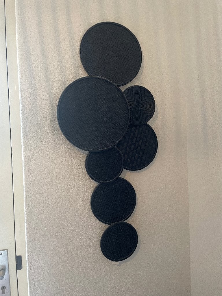 By Boo wand decoratie zwart rotan, Ophalen, 40 cm, 110 cm, Zwart