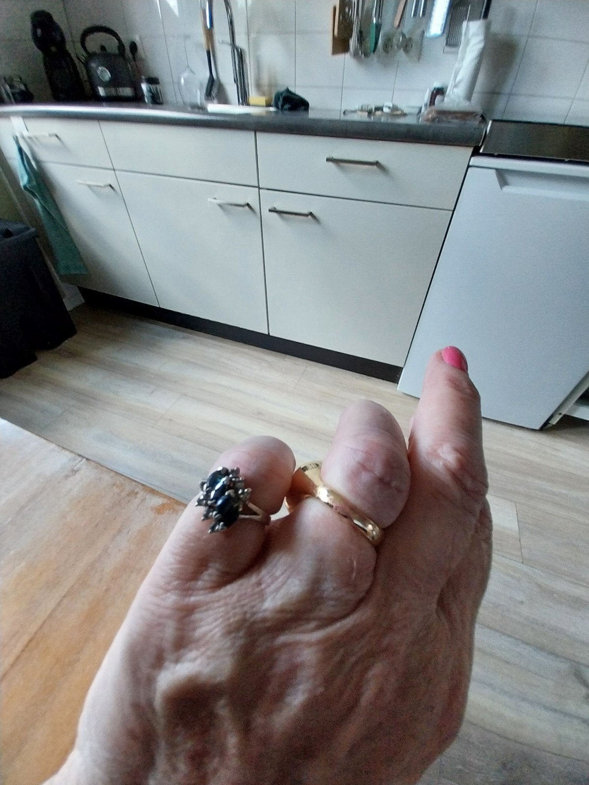 Prachtig Oud Zilveren Ringetje., Sieraden, Tassen en Uiterlijk, Ringen, Gebruikt, Ophalen of Verzenden, Kleiner dan 17, Dame
