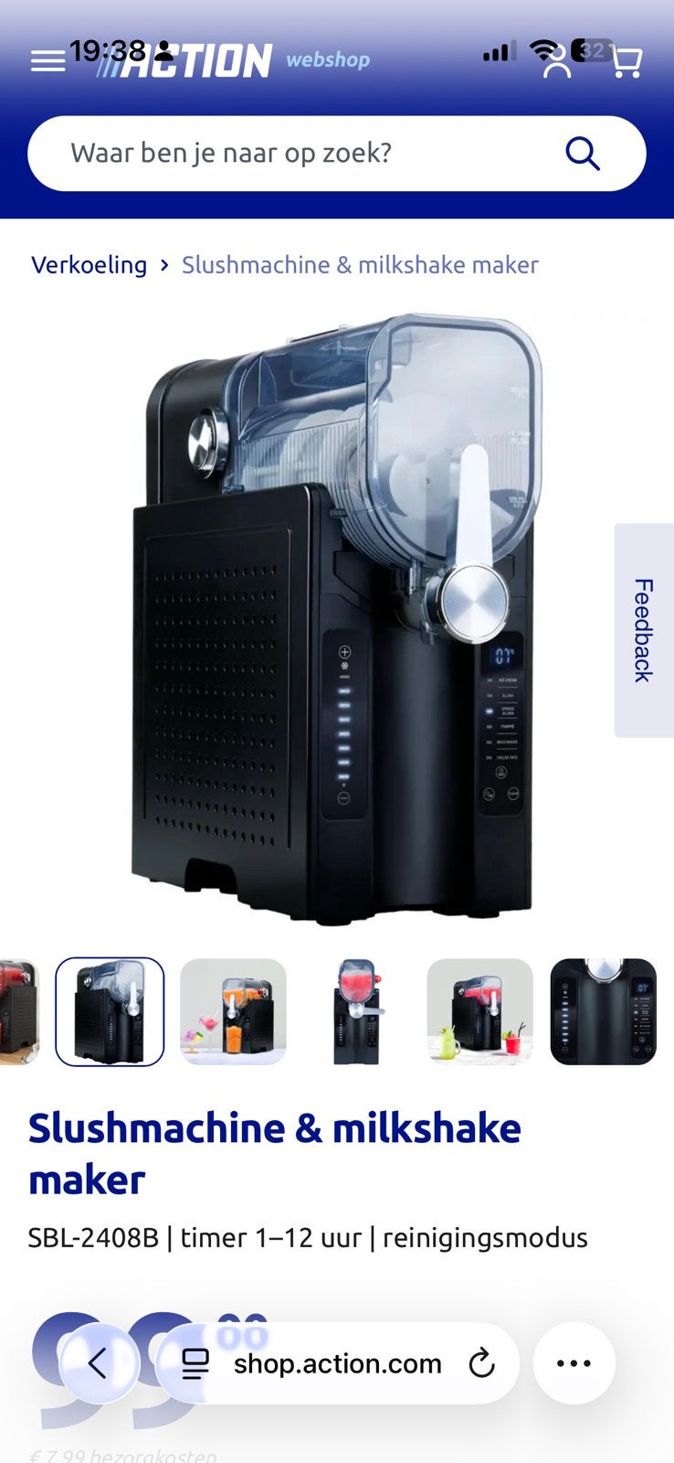 Slushpuppy machine, Ophalen of Verzenden, Zo goed als nieuw