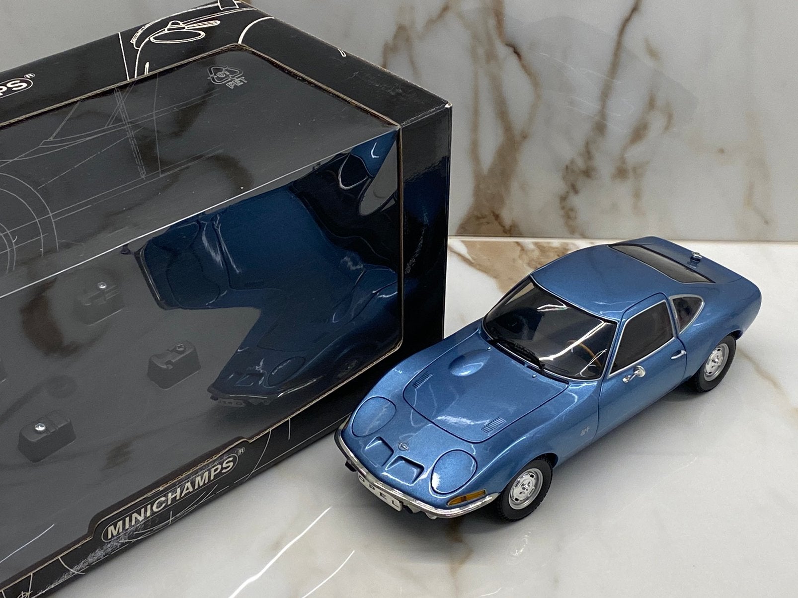 MiniChamps Opel GT - 1968, Ophalen of Verzenden, Zo goed als nieuw, MiniChamps