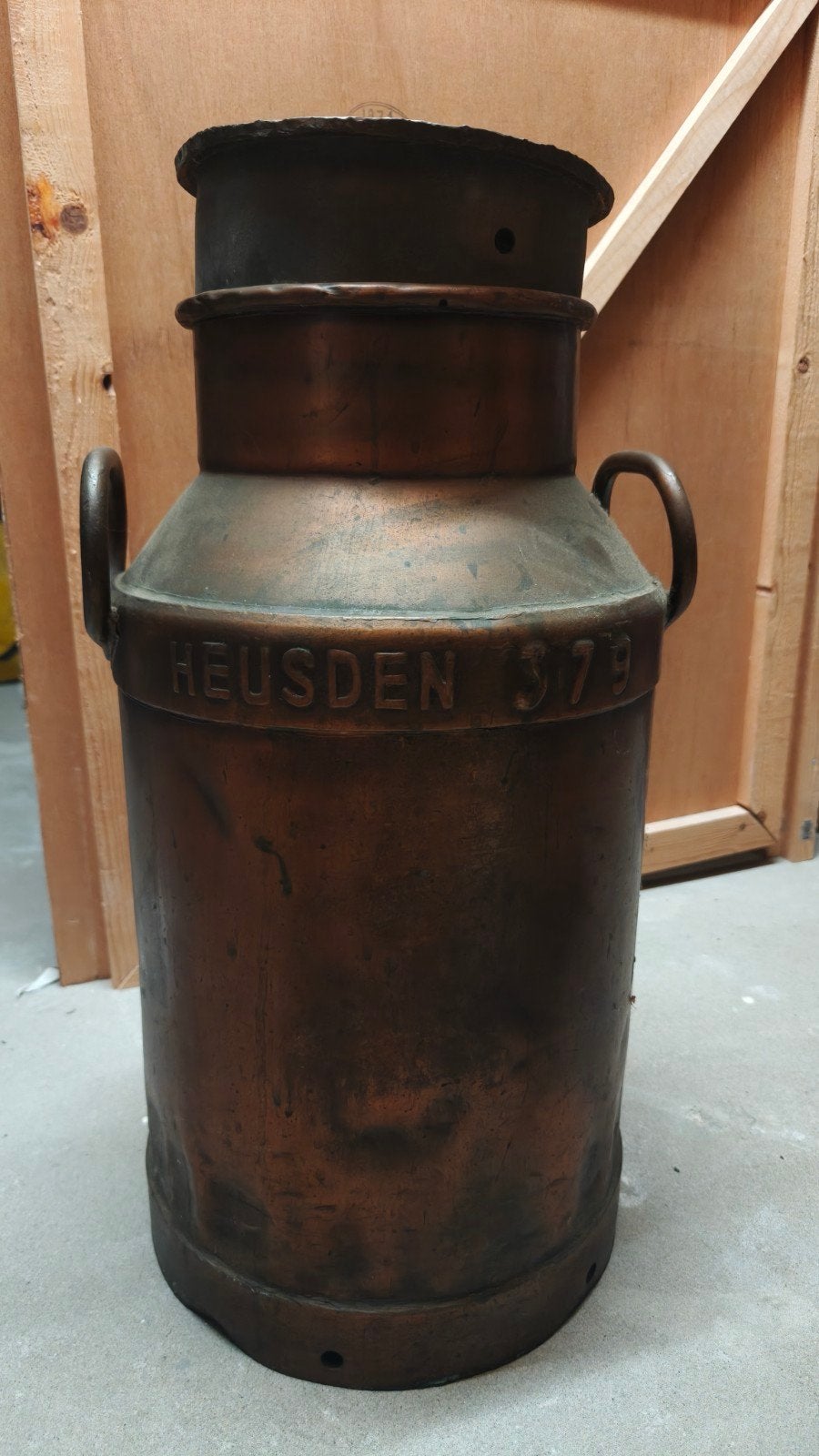 koperen melkbus heusden, Ophalen