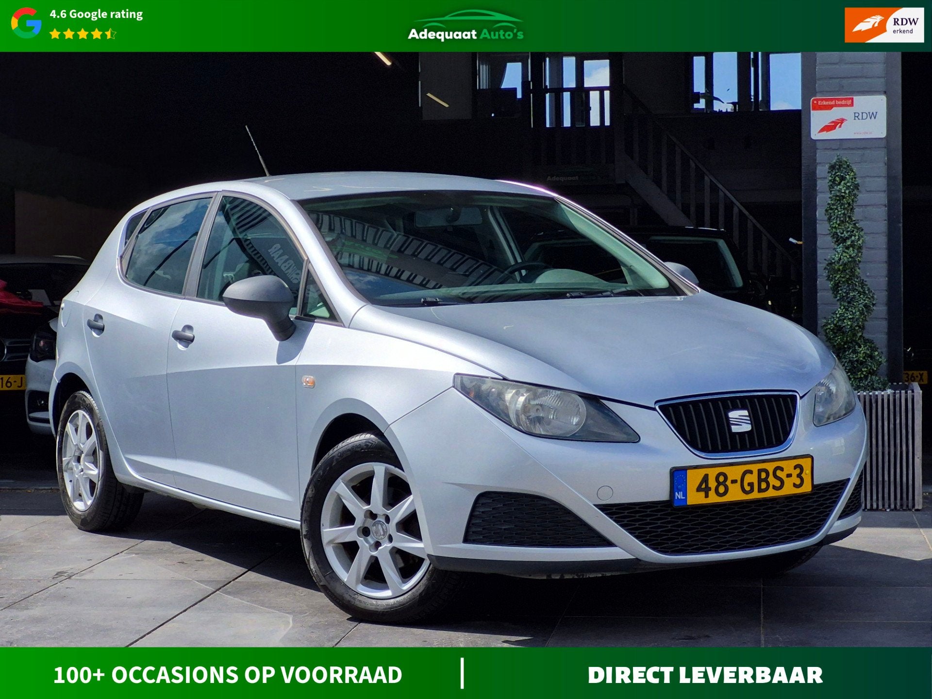 Seat Ibiza 1.4 Reference|2e eig|NAP|Carplay|Airco|El.Ramen, Voorwielaandrijving, Huisgarantie, 4 cilinders, Met garantie (alle)