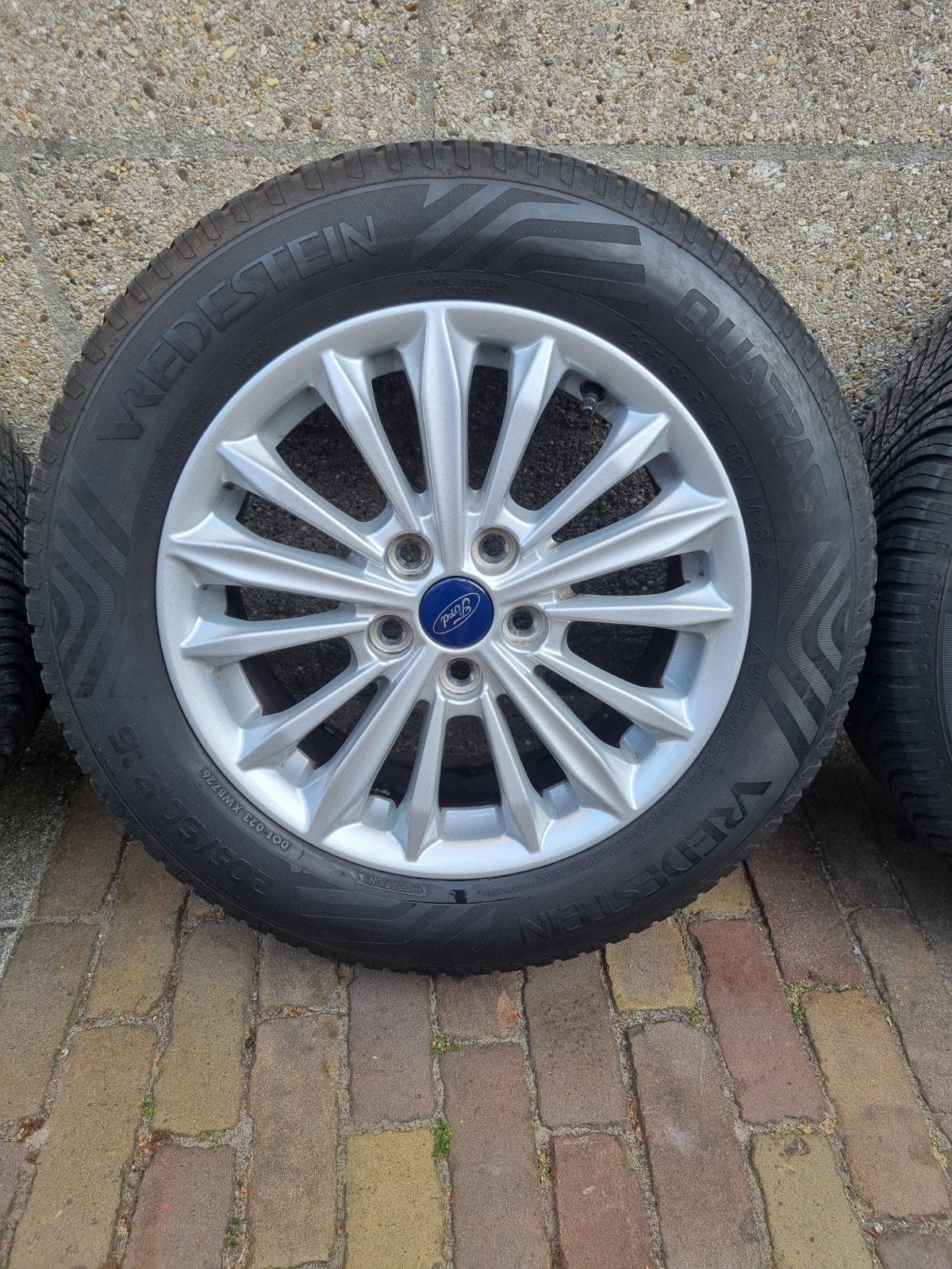 Ford Focus 5x108 velgen met Vredestein Quatrac Al Season, Auto-onderdelen, Banden en Velgen, Ophalen, Gebruikt, 16 inch, Banden en Velgen