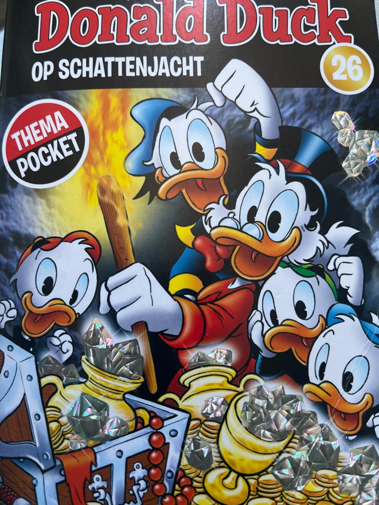 Donald Duck Op Schattenjacht - Thema Pocket 26, Eén stripboek, Ophalen of Verzenden, Zo goed als nieuw