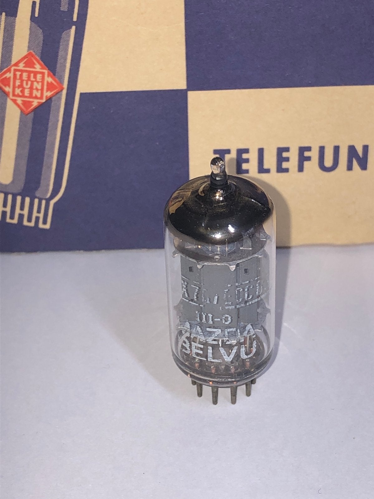Telefunken ECC83  buis - smooth plates old stock vacuümbuis, Ophalen of Verzenden