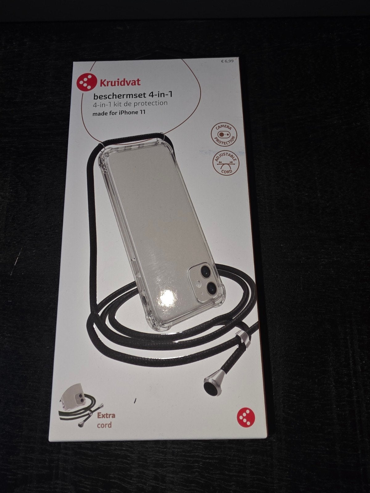 Beschermset voor iPhone 11 met Koord, Telecommunicatie, Mobiele telefoons | Hoesjes en Frontjes | Apple iPhone, Ophalen of Verzenden