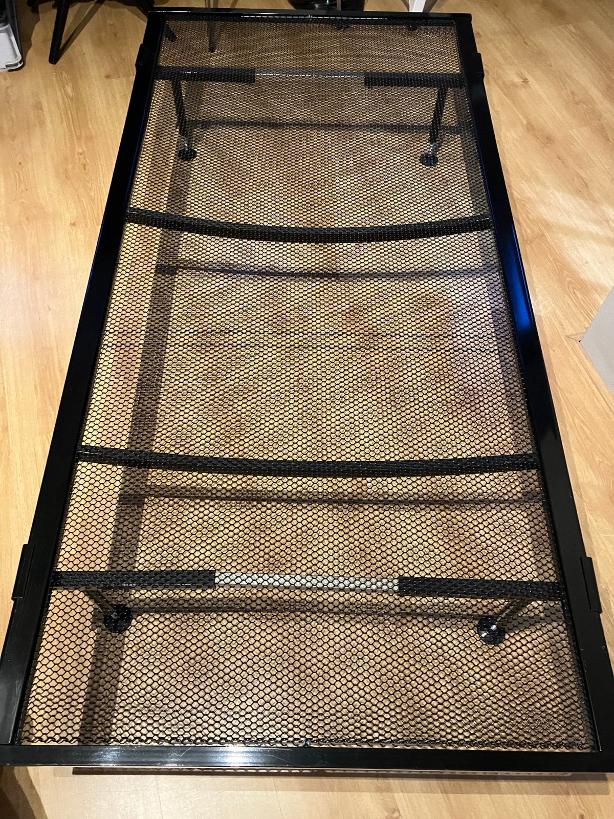 Eenpersoons spiraal logeerbed bed 90x186, Ophalen, Gebruikt, 90 cm, Eenpersoons