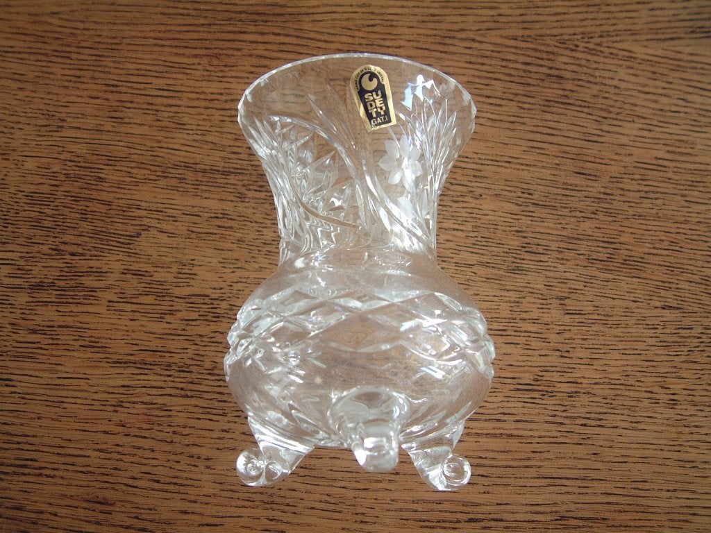gave vaas kristal handcut 24 pr lead cristal Sudety, Verzamelen, Porselein, Kristal en Bestek, Ophalen of Verzenden, Zo goed als nieuw