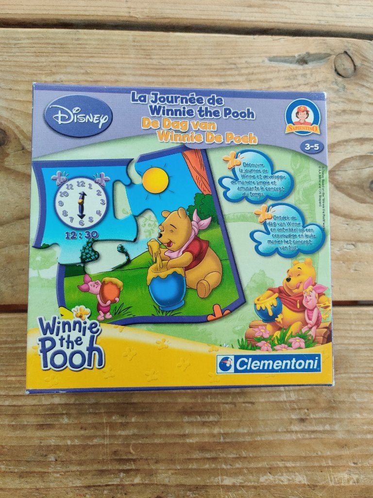 Winnie The Pooh puzzels klok kijken, Ophalen, Gebruikt, Puzzelen