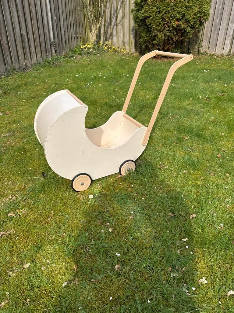 Houten poppenwagen, Ophalen, Gebruikt, Jongen of Meisje