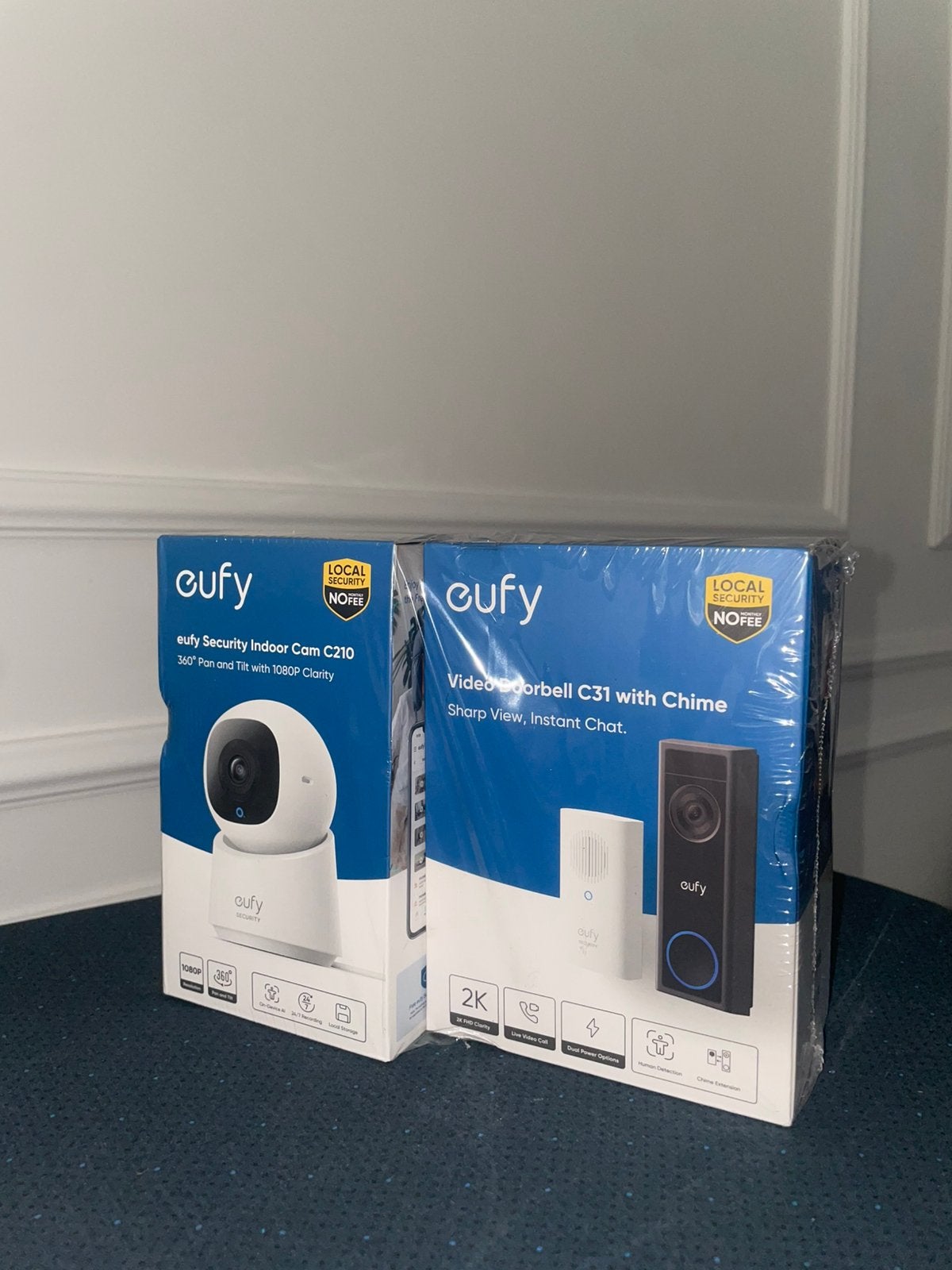 Eufy Video Doorbell (C31) + Chime, Ophalen of Verzenden, Zo goed als nieuw