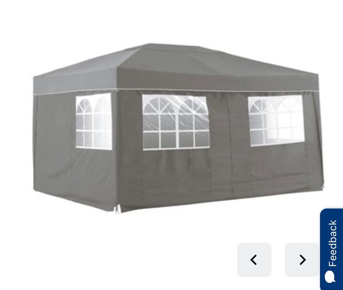Partytent grijs 4x3m met stevig stalen frame, Tuin en Terras, Partytenten, Ophalen, Gebruikt, Partytent, Minder dan 4 meter