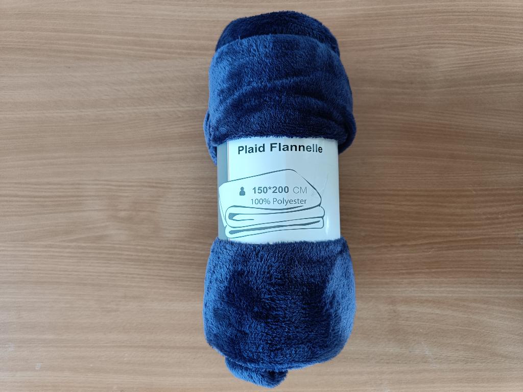 Plaid Flanelle | Paars | 150x200cm, Ophalen of Verzenden, Nieuw