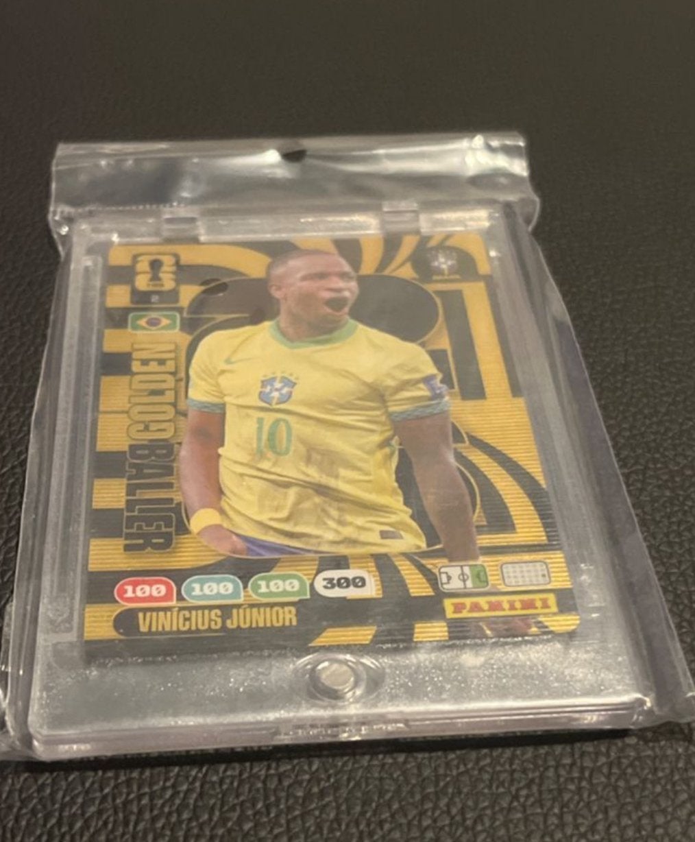 Panini Adrenalyn XL FIFA WC 2026 Golden Baller Vinicius Jr., Ophalen of Verzenden, Zo goed als nieuw, Buitenlandse clubs, Spelerskaart