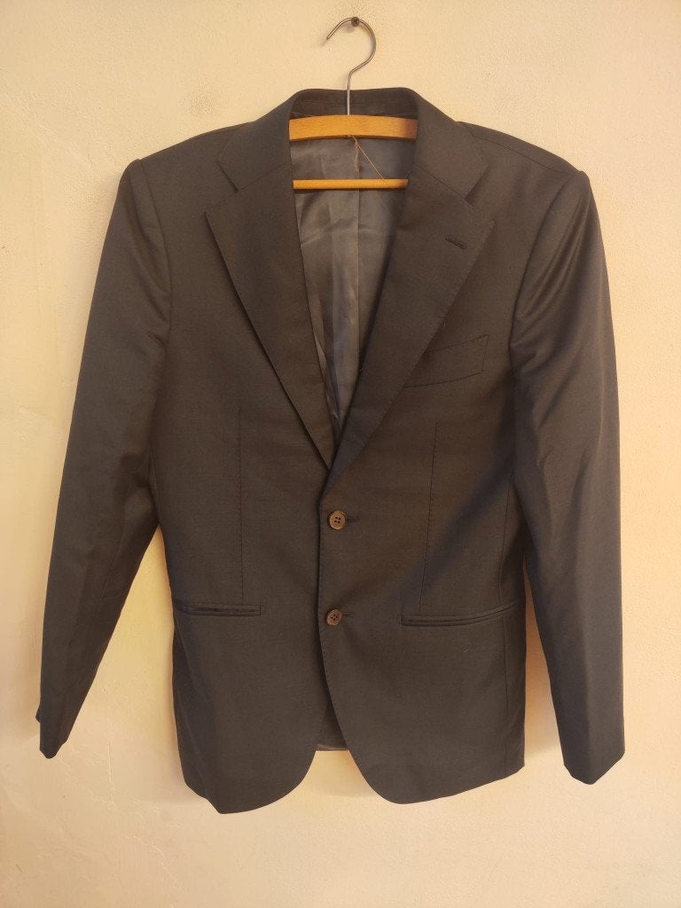 Colbert Suitsupply, Kleding | Heren, Ophalen of Verzenden, Zo goed als nieuw, Maat 52/54 (L), Grijs