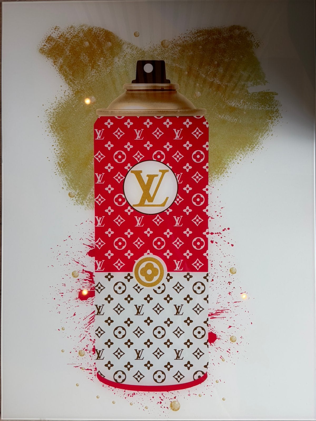 Louis vuitton schilderij glasplaat, Ophalen