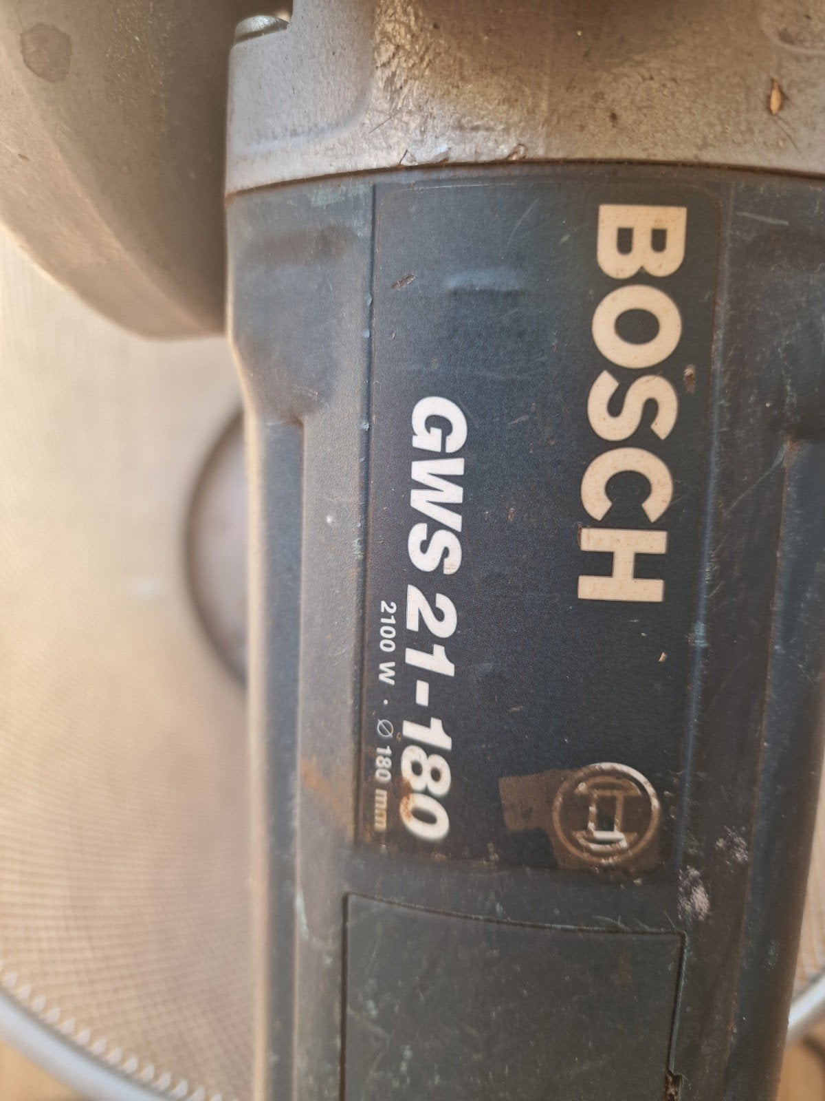 professionale blauwe haakse slijper  GWS 21 180, Ophalen of Verzenden, Gebruikt, 1000 watt of meer, Haakse handslijpmachine
