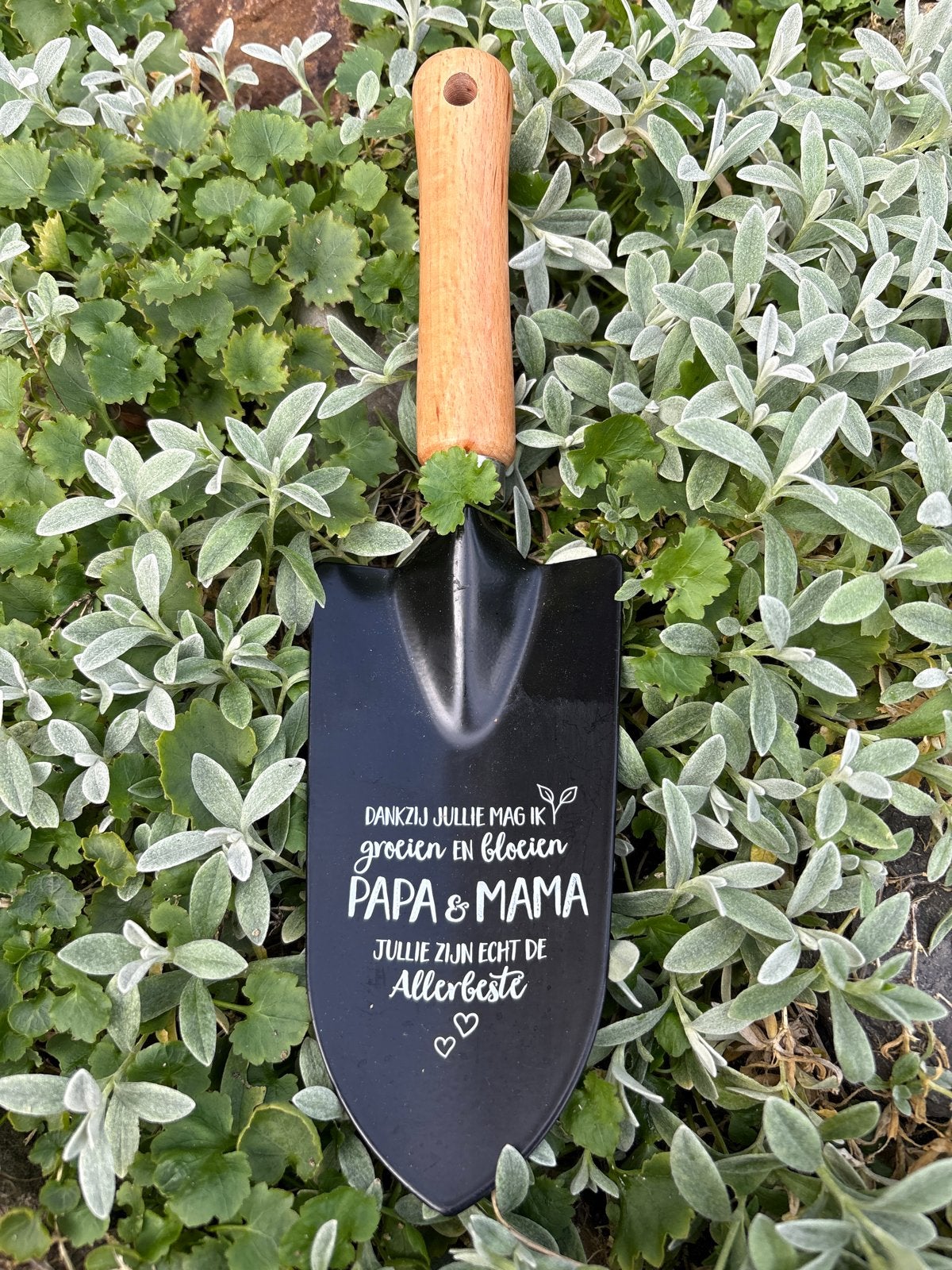 Tuinschepje met persoonlijke tekst - Cadeau Papa Mama, Tuin en Terras, Ophalen of Verzenden, Nieuw, Schop