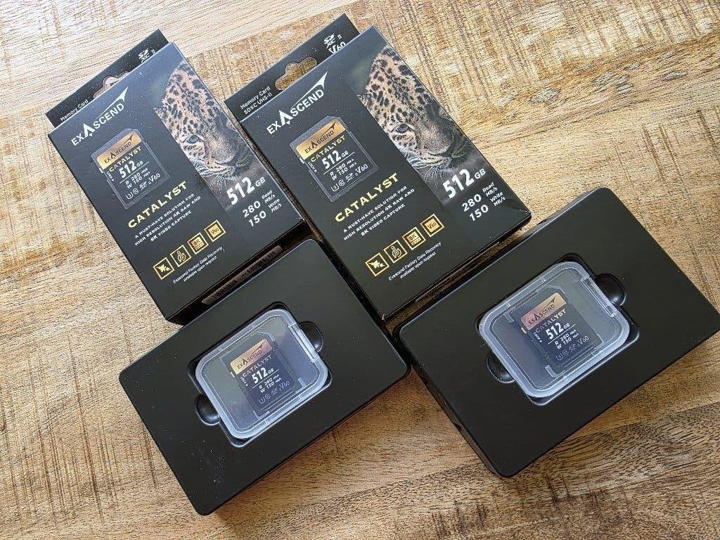 2x ExAscend SD Cards 512GB, Audio, Tv en Foto, Fotografie | Geheugenkaarten, SD, Nieuw, Ophalen of Verzenden, 512 GB