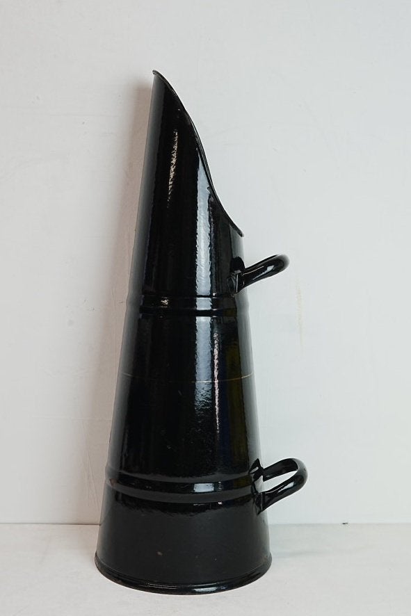 Geëmailleerde kolenkit/ pelletkit paraplubak. 60 cm hoog., Ophalen