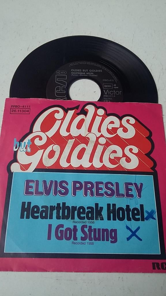 Elvis Presley  - I got stung  / Heartbreak hotel, Cd's en Dvd's, Vinyl Singles, Ophalen of Verzenden, Zo goed als nieuw, Pop