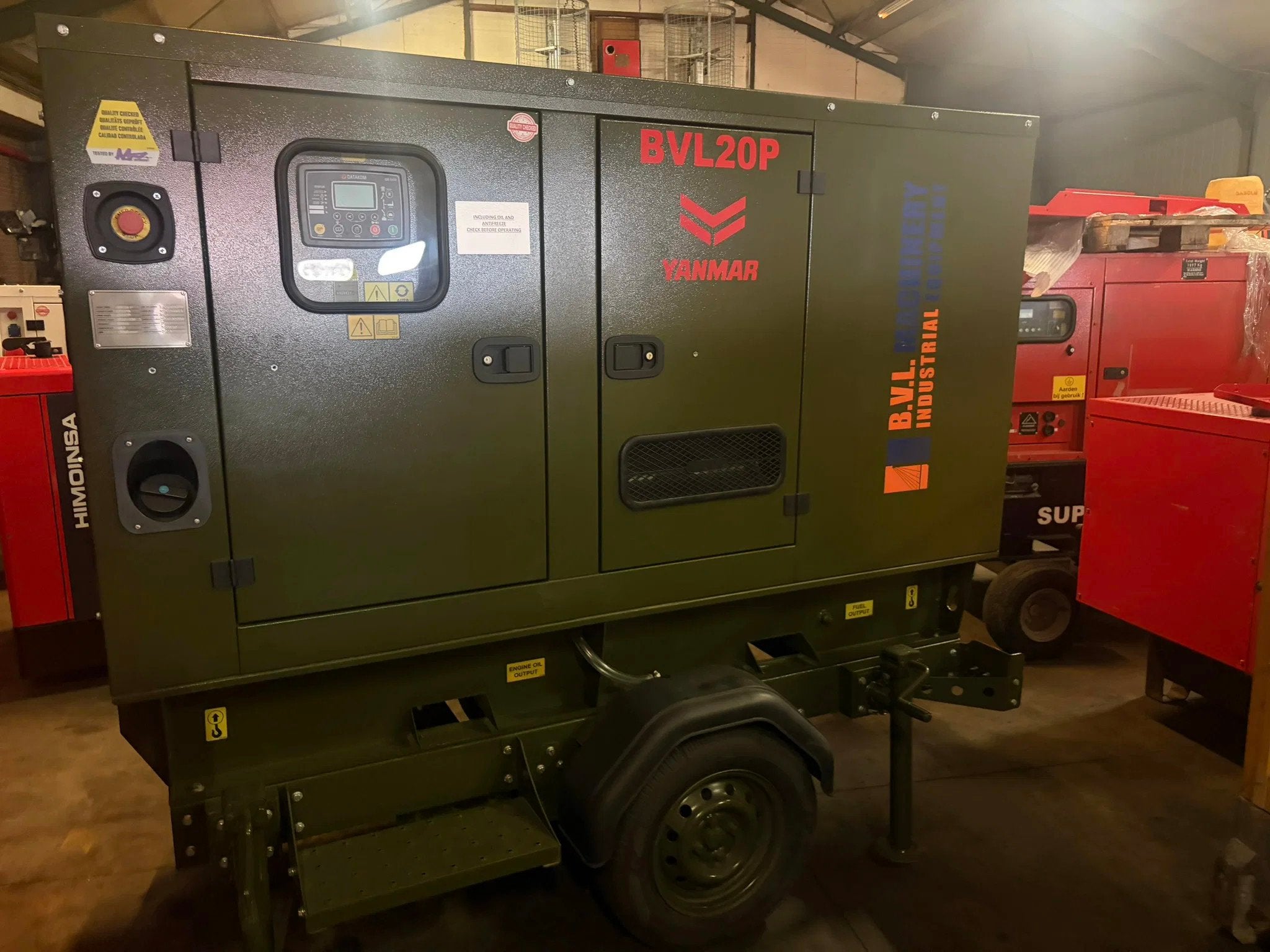 Yanmar 4TNV84T 22 kVA aggregaat op trailer new! generatorset