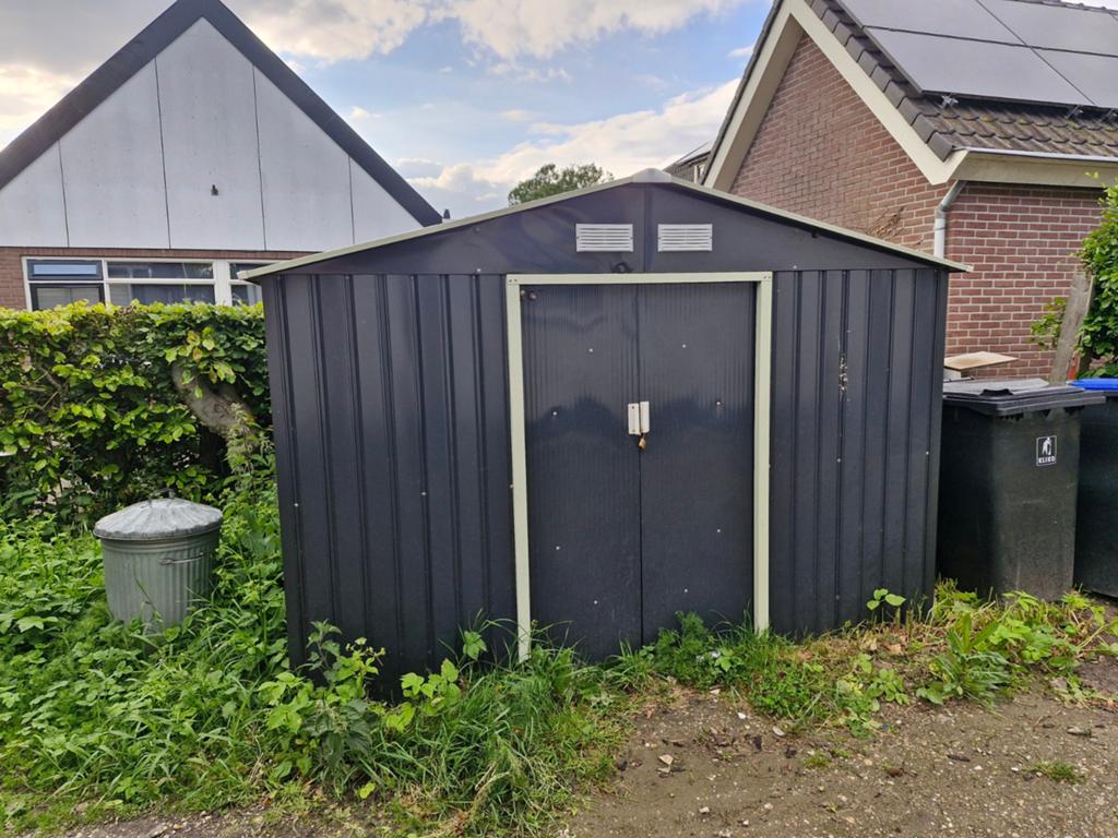 Metalen schuur, Tuin en Terras, Tuinhuizen, Schuur, Zonder ramen, Metaal, Ophalen