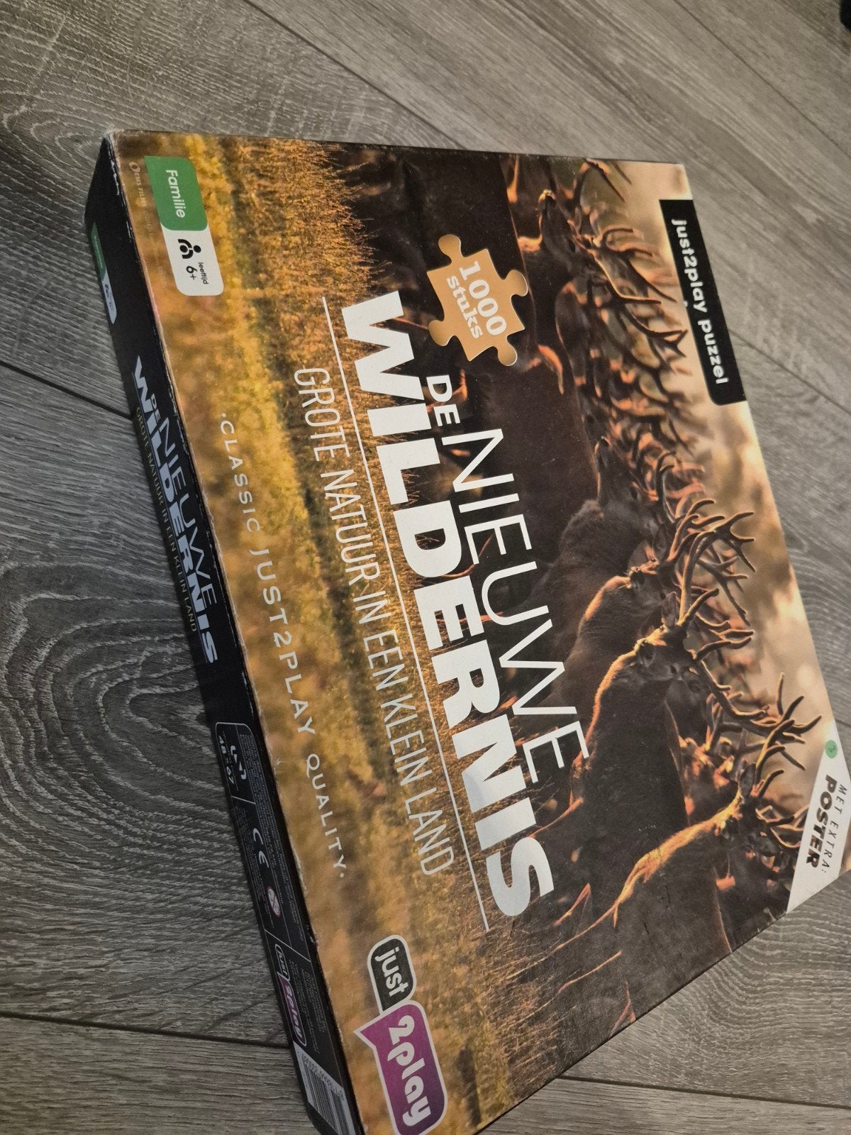 Just2Play puzzel De Nieuwe Wildernis 1000 stukjes, Ophalen of Verzenden, Meer dan 50 stukjes, Gebruikt, 6 jaar of ouder