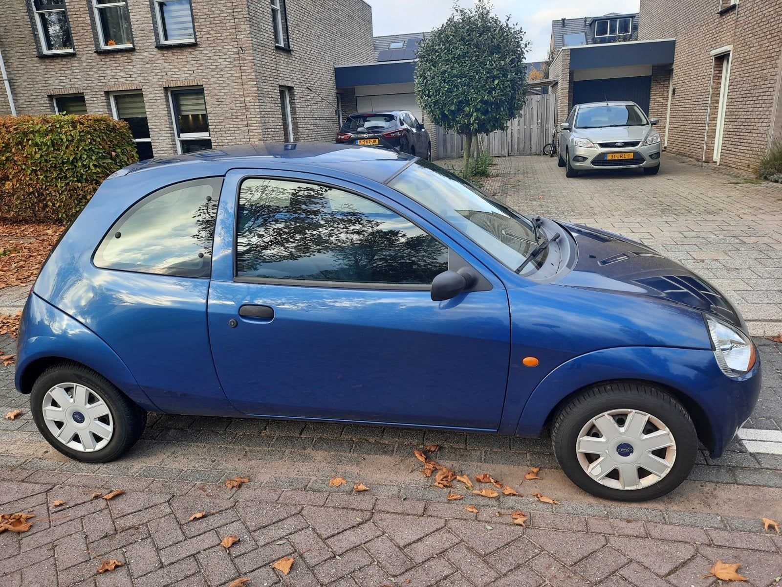 Ford Ka 1.3 I 44KW 2007 Blauw, Auto's, Voorwielaandrijving, 1299 cc, 31 €/maand, 4 cilinders