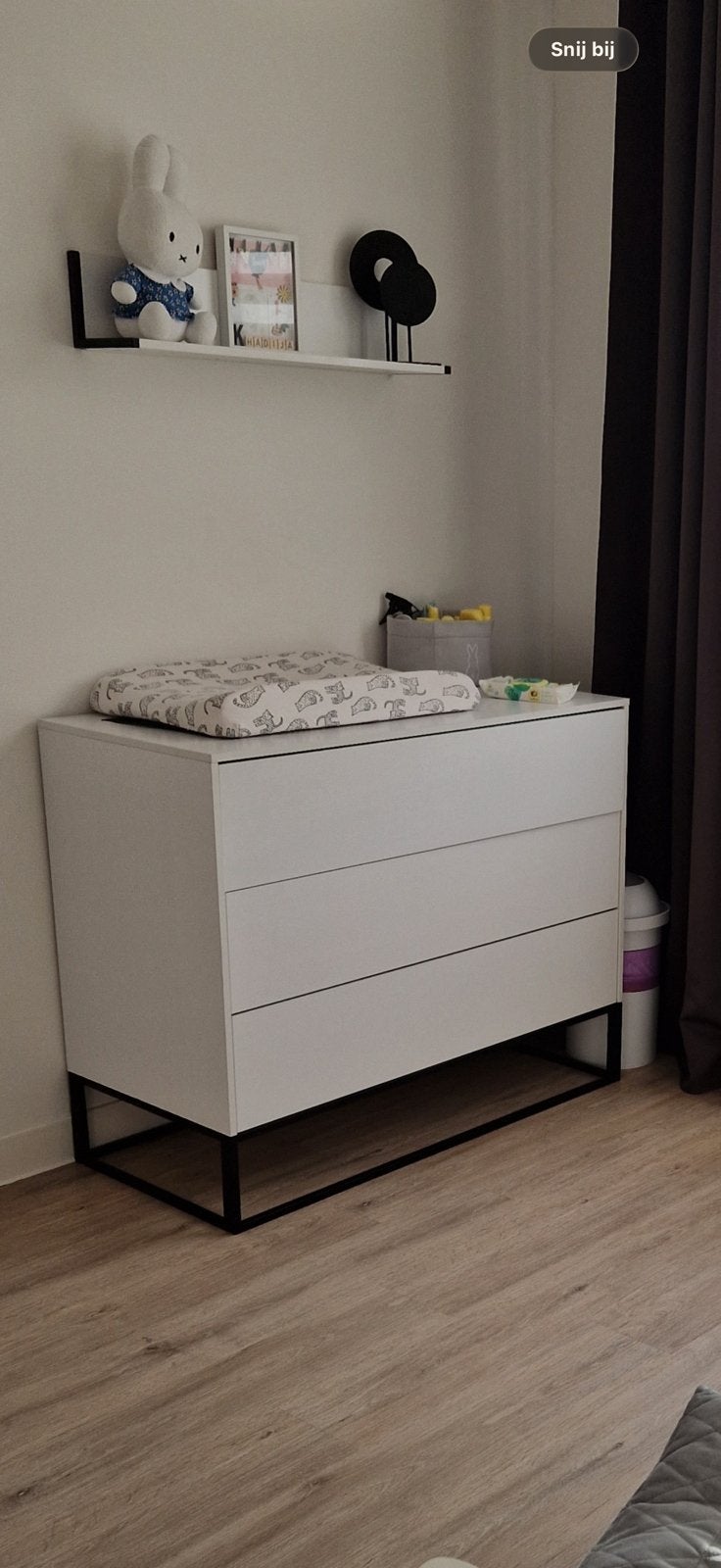 Babykamer set | Commode + kledingkast + wandplank, Kinderen en Baby's, Ophalen, Zo goed als nieuw, Jongetje of Meisje