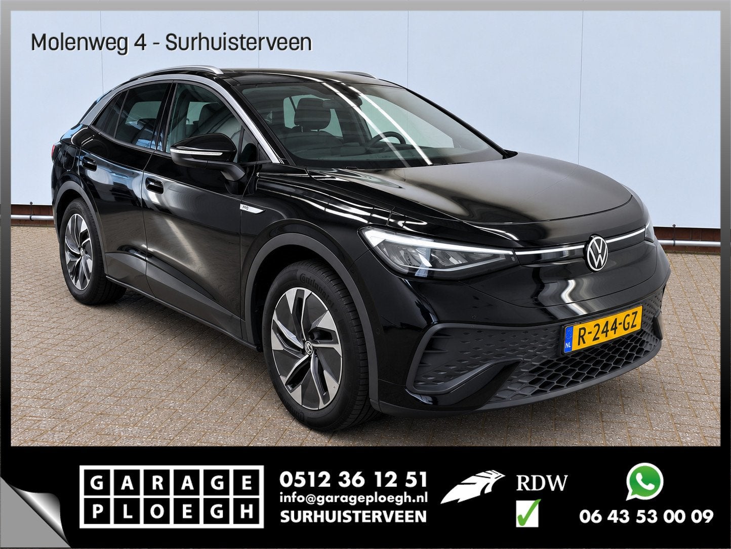 Volkswagen ID.5 Pro 77 kWh Soh 96.3% 1Eig Trekhaak Warmtepom, Automaat, Achterwielaandrijving, 492 km, Zwart